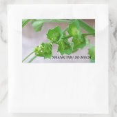 RECTANGULAIRE STICKER POUR REMERCIER (Sac)