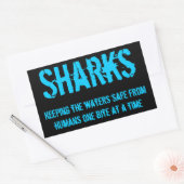 Rectangulaire Sticker pour requins (Enveloppe)