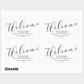 Rectangulaire Sticker pour sac de bienvenue pour les clients Mar (Feuille)