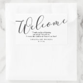 Rectangulaire Sticker pour sac de bienvenue pour les clients Mar (Sac)