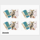 Rectangulaire Sticker pour savon à fée (Feuille)