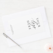 Rectangulaire Sticker pour sceau de boîte à logo commercial mini (Enveloppe)