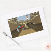 Rectangulaire Sticker pour toilettes Skibidi :) (Enveloppe)