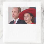 Rectangulaire sticker Princess Kate (Sac)