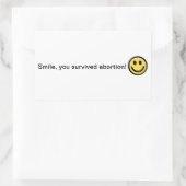 Rectangulaire Sticker Pro-Life (Sac)