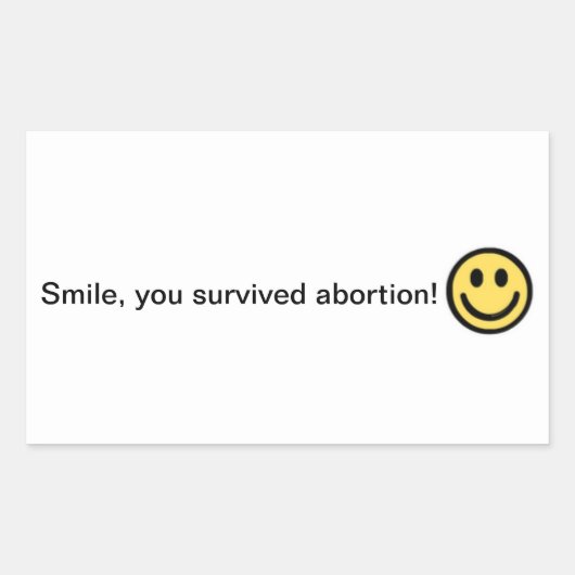 Rectangulaire Sticker Pro-Life (Devant)