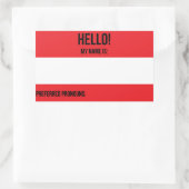 Rectangulaire Sticker Pronounours préféré (Sac)