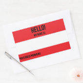 Rectangulaire Sticker Pronounours préféré (Enveloppe)