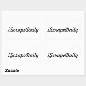 Rectangulaire Sticker Quotidien iScrapeworks (Feuille)