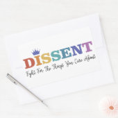 Rectangulaire Sticker RBG de dissidence (Enveloppe)