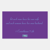 Rectangulaire Sticker Rect. (Triangles Violets) RFPMDesigns ©️ 2 (Devant)