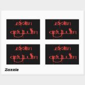 Rectangulaire Sticker (rectangle) (Feuille)