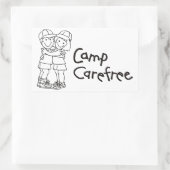 Rectangulaire Sticker (rectangle) | Camp Carefree (Sac)