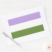 Rectangulaire Sticker Rectangle de la Genderqueer Pride (Enveloppe)