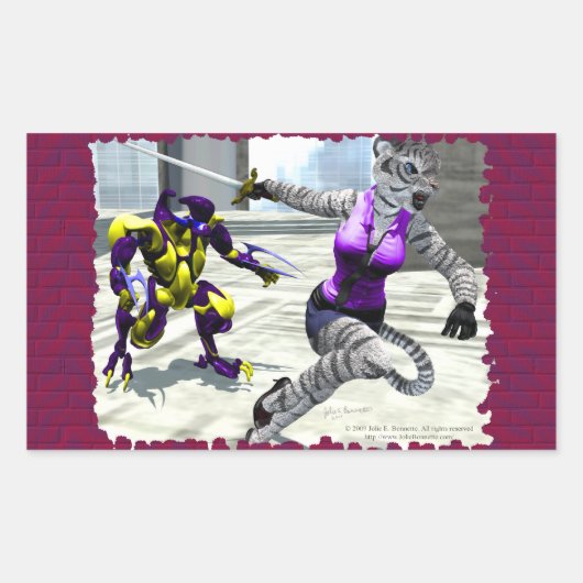 Rectangulaire Sticker Rectangle de la taille de charge (Devant)