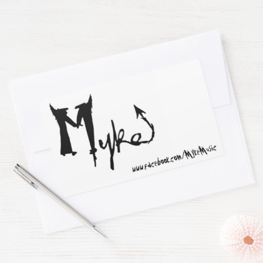 Rectangulaire Sticker Rectangle de nom de myke (Enveloppe)