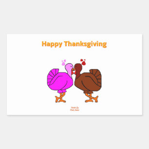 Rectangulaire Sticker Rectangle de Passion de Thanksgiving