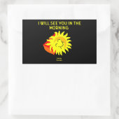 Rectangulaire Sticker Rectangle dim de bonne nuit (Sac)