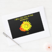 Rectangulaire Sticker Rectangle dim de bonne nuit (Enveloppe)