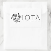 Rectangulaire Sticker Rectangle du logo IOTA (Sac)