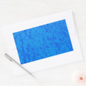 Rectangulaire Sticker Rectangle en marbre bleu (Enveloppe)