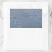 Rectangulaire Sticker Rectangle en marbre bleu (Sac)