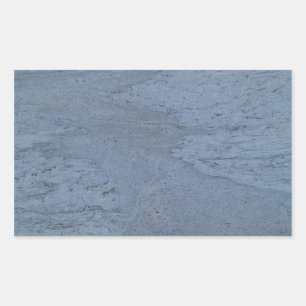 Rectangulaire Sticker Rectangle en marbre bleu