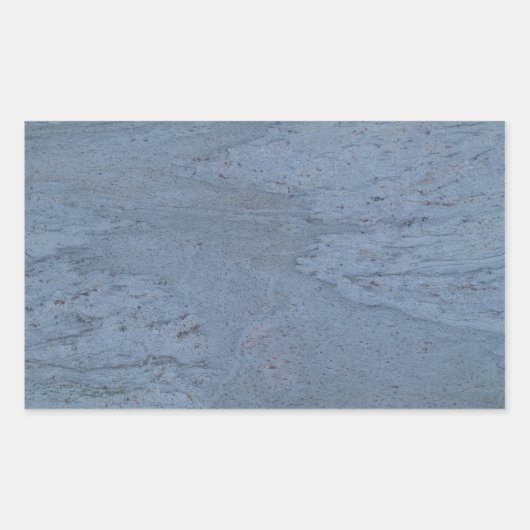 Rectangulaire Sticker Rectangle en marbre bleu (Devant)