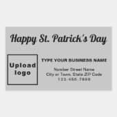 Rectangulaire Sticker Rectangle Entreprise Saint Patrick gris (Devant)