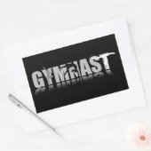 Rectangulaire Sticker Rectangle GYMNAST (Enveloppe)