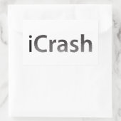 Rectangulaire sticker rectangle iCrash (Sac)