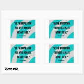 Rectangulaire Sticker Rectangle Inspiration (Feuille)