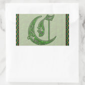 Rectangulaire Sticker Rectangle Lettre C (Sac)