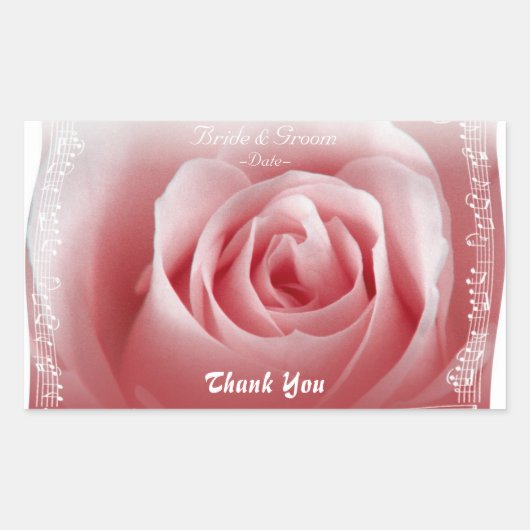 Rectangulaire Sticker Rectangle Merci (Devant)