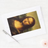 Rectangulaire Sticker Rectangle Mona Lisa (Enveloppe)