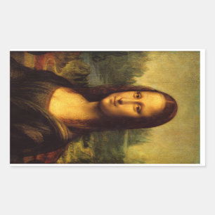 Rectangulaire Sticker Rectangle Mona Lisa