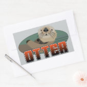 Rectangulaire Sticker Rectangle OTTER (Enveloppe)