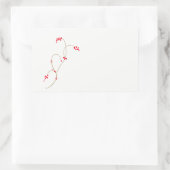 Rectangulaire Sticker Rectangle rouge Berry (Sac)