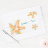 Rectangulaire Sticker Rectangle Starfish (Enveloppe)