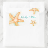 Rectangulaire Sticker Rectangle Starfish (Sac)