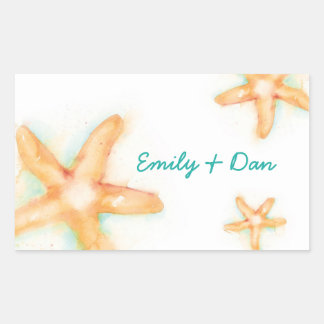 Rectangulaire Sticker Rectangle Starfish