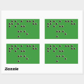 Rectangulaire Sticker Rectangle Touchez-moi (Braille) (Feuille)