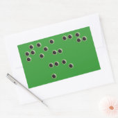 Rectangulaire Sticker Rectangle Touchez-moi (Braille) (Enveloppe)