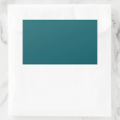 Rectangulaire Sticker Rectangle Turquoise foncé (Sac)