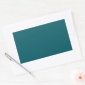 Rectangulaire Sticker Rectangle Turquoise foncé (Enveloppe)