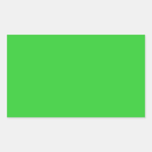 Rectangulaire Sticker Rectangle vert citron (Devant)