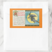 Rectangulaire STICKER RECTANGLE vintage HALLOWEEN ILLUSTRATION (Sac)