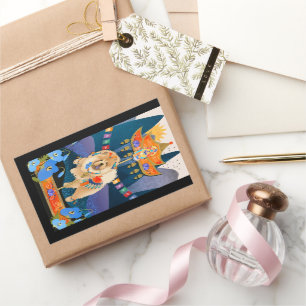 Rectangulaire Sticker RECTANGLE ZEN CARNIVAL