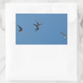 Rectangulaire Sticker Red Kites (Sac)