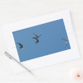 Rectangulaire Sticker Red Kites (Enveloppe)